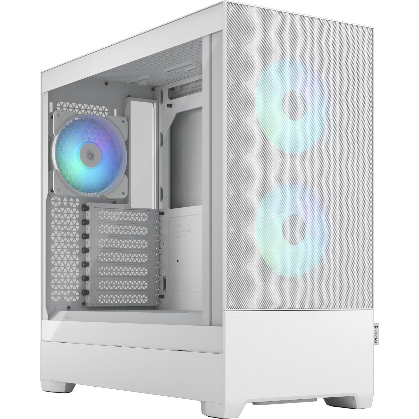 Pop Air RGB White TG Clear Tint, Tower-Gehäuse von Fractal Design