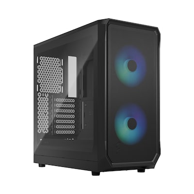 Fractal Design Focus 2 RGB Black  Gaming Gehäuse Seitenfenster FD-C-FOC2A-03 von Fractal