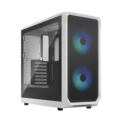 Fractal Design Focus 2 RGB White Gaming Gehäuse Seintenfenster FD-C-FOC2A-04 von Fractal