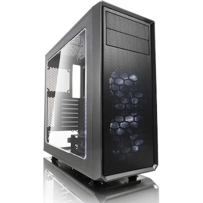 Fractal Design Focus G ATX Gaming Gehäuse mit Seitenfenster, grau von Fractal