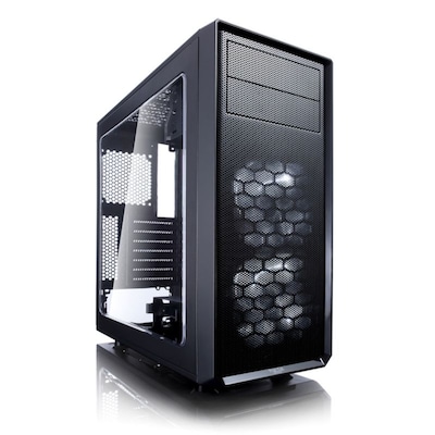 Fractal Design Focus G ATX Gaming Gehäuse mit Seitenfenster, schwarz von Fractal