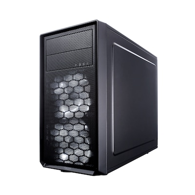 Fractal Design Focus G Mini ATX Gaming Gehäuse mit Seitenfenster, schwarz von Fractal