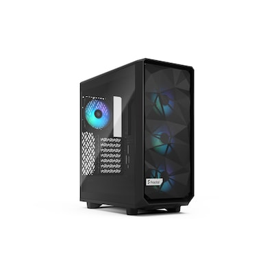 Fractal Design Meshify 2 Compact RGB Black TG Light Tint Gaming Gehäuse von Fractal