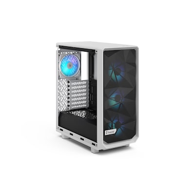 Fractal Design Meshify 2 Compact RGB White TG Clear Tint Gaming Gehäuse von Fractal