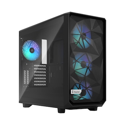 Fractal Design Meshify 2 RGB Black TG Light Tint Gaming Gehäuse mit Fenster von Fractal