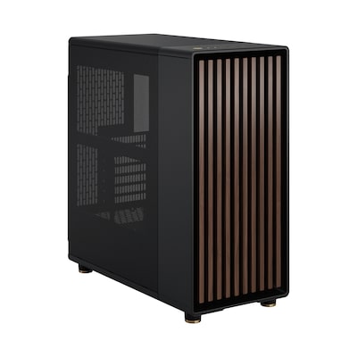 Fractal Design North Charcoal Black Gaming Gehäuse Mesh Seitenfenster von Fractal