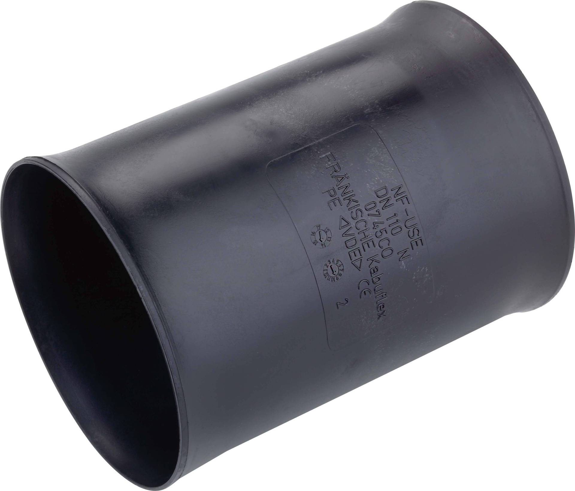 Fränkische Kabuflex-Muffe 40 schwarz Doppelsteckmuffe SD 19910040 von Fränkische Rohrwerke