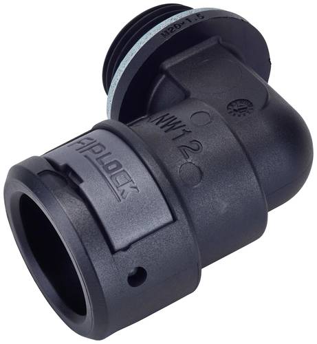 Fränkische Rohrwerke 4890711000 AWPA-07M12PB Schlauchverschraubung Schwarz M12 x 1.5 7mm 90° 10St. von Fränkische Rohrwerke