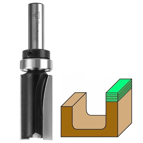 Fraiser Kopierfräser mit Holzlager, Durchmesser 19 mm, Schaft 12 mm, für Oberfräse und Fräser Fraiser Kopierfräser mit Holzlager, Durchmesser 19 mm, Schaft 12 mm, für Oberfräse und Fräser von Fraiser