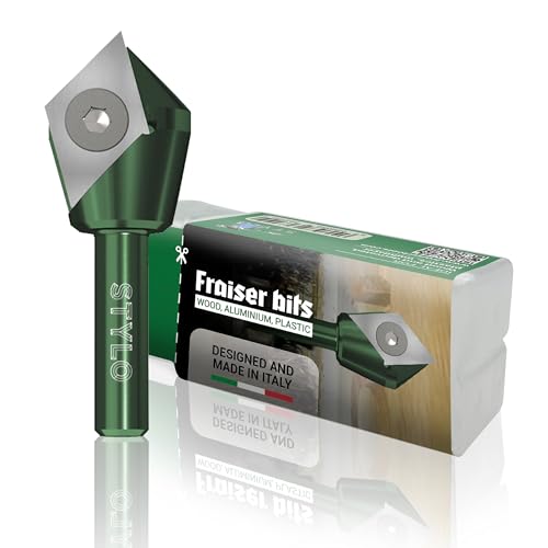 Fraiser STYLO Multifunktionsfräser zum Vorritzen mit auswechselbarem Fräseinsatz Hartmetall beschichtet 8 mm Fräser für Holz Kunststoffe Aluminium (STYLO) von Fraiser