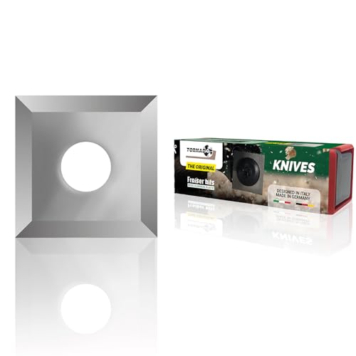 TORNADO Fraiser Ersatzklingen 10 Stück für Fräser für oberfräse hohe Härte U2300, Vierkant seitig geschärft, mit Schraube fixierbar (12X12) von Fraiser