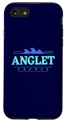 Anglet Frankreich | Anglet Pays Baskische Küste Frankreichs Hülle für iPhone SE (2020) / 7 / 8 von France Shoreline Apparel