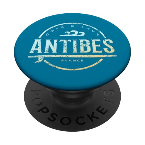 Antibes Frankreich - Retro Antibes Frankreich Vintage Surf PopSockets Klebender PopGrip Antibes Frankreich - Retro Antibes Frankreich Vintage Surf PopSockets Klebender PopGrip von France Shoreline Apparel