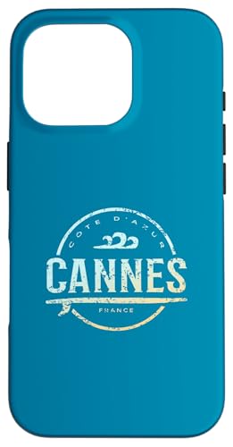Cannes Frankreich - Retro Cannes Côte d'Azur Frankreich Vintage Surf Hülle für iPhone 16 Pro Cannes Frankreich - Retro Cannes Côte d'Azur Frankreich Vintage Surf Hülle für iPhone 16 Pro von France Shoreline Apparel