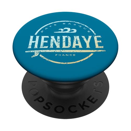 Hendaye Frankreich - Retro Hendaye France Vintage Surf PopSockets Klebender PopGrip Hendaye Frankreich - Retro Hendaye France Vintage Surf PopSockets Klebender PopGrip von France Shoreline Apparel