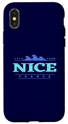 Nizza Frankreich | Nice Côte D'Azur France Shoreline Hülle für iPhone X/XS Nizza Frankreich | Nice Côte D'Azur France Shoreline Hülle für iPhone X/XS von France Shoreline Apparel