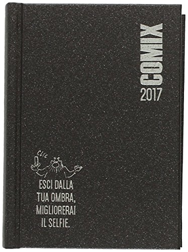 Comix 55612 Agenda, 16 Monate, Schwarz/Anthrazit von Comix
