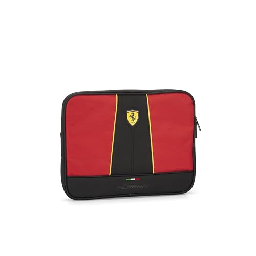 Ferrari – Schutzhülle für Tablet, F.to Max 32 x 23 cm, aus technischem Nylon, mit Wasserdichten Reißverschlüssen, 32 x 23 cm, Rot von Franco Cosimo Panini