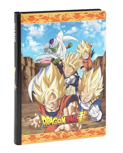 Franco Cosimo Panini Dragon Ball – Offizielles Schülerkalender, 12 Monate, ideal für die Grundschule, mit gepolstertem Einband und 320 farbig bedruckten Innenseiten, 13 x 17,8 H, Schwarz von Franco Cosimo Panini