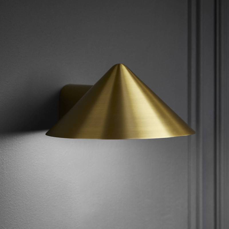 FRANDSEN LED-Wandlampe Grasp, messingfarben, Breite 15 cm von Frandsen