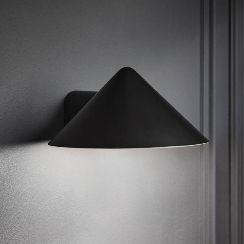 FRANDSEN LED-Wandlampe Grasp, schwarz, Breite 15 cm, Metall von Frandsen