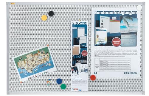 FRANKEN Filztafel Pin´n´Mag X-tra!Line, 90 x 60 cm, pinnbar und magnetisch, mit Aluminiumrahmen, Notiztafel zur Wandbefestigung, grau, PM3602 FRANKEN Filztafel Pin´n´Mag X-tra!Line, 90 x 60 cm, pinnbar und magnetisch, mit Aluminiumrahmen, Notiztafel zur Wandbefestigung, grau, PM3602 von Franken