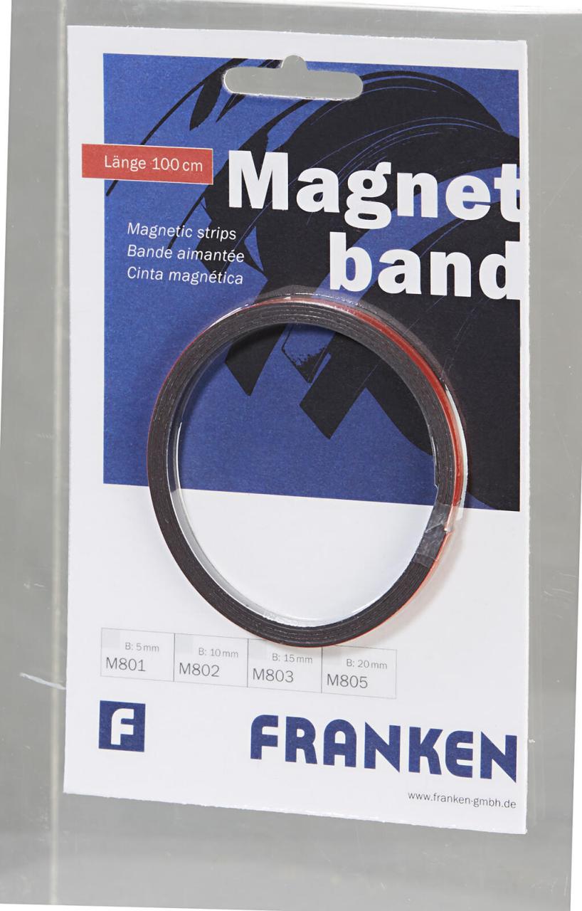 FRANKEN Magnetband 0,5 x 100,0 cm rot von Franken