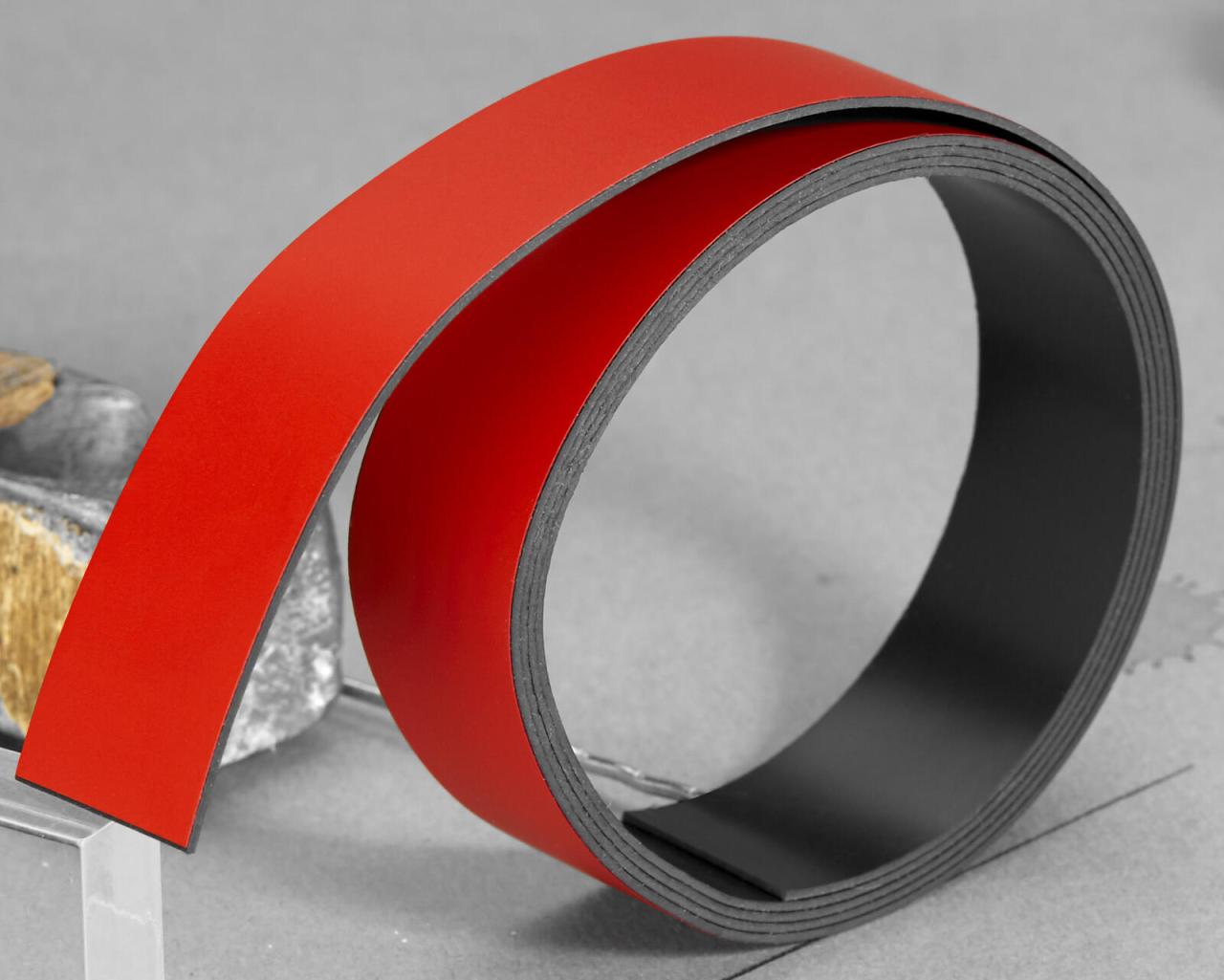 FRANKEN Magnetband 2,0 x 100,0 cm rot von Franken