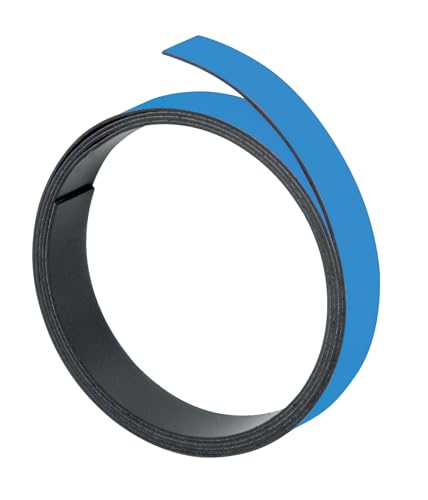 FRANKEN Magnetband, 100 cm x 15 mm, beschriftbar, zuschneidbar, hellblau, M803 18 von Franken