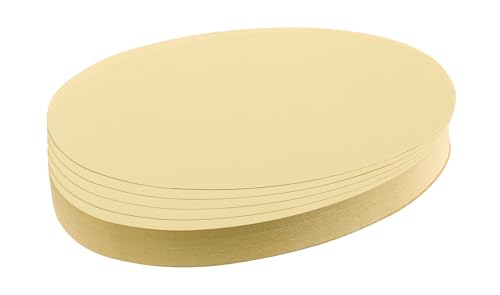 FRANKEN Moderationskarten Oval, 190 x 110 mm, 500 Stück, gelb, UMZ 1119 04 von Franken