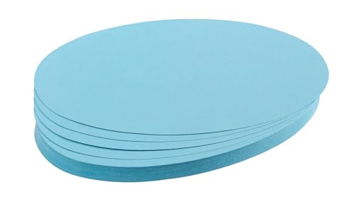 FRANKEN Moderationskarten Oval, 190 x 110 mm, 500 Stück, hellblau, UMZ 1119 18 von Franken