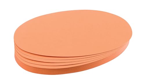FRANKEN Moderationskarten Oval, 190 x 110 mm, 500 Stück, orange, UMZ 1119 05 von Franken