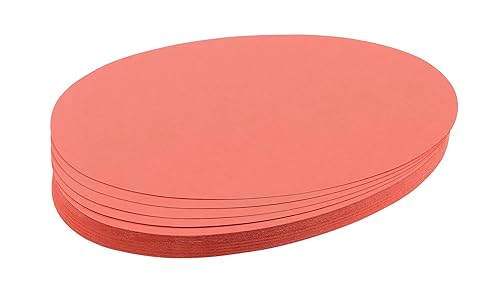 FRANKEN Moderationskarten Oval, 190 x 110 mm, 500 Stück, rot, UMZ 1119 07 von Franken