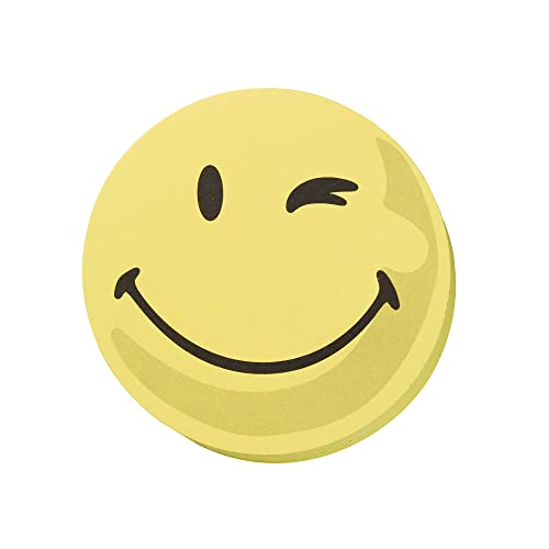 FRANKEN Moderationskarten Wertungssymbol Positiv, Kreis, 95 mm, gelb, 100 Stück, UMZ 10 S1 von Franken