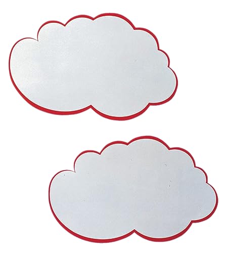 FRANKEN Moderationskarten Wolke, 230 x 140 mm, weiß/rot, 20 Stück, UMZ WM von Franken