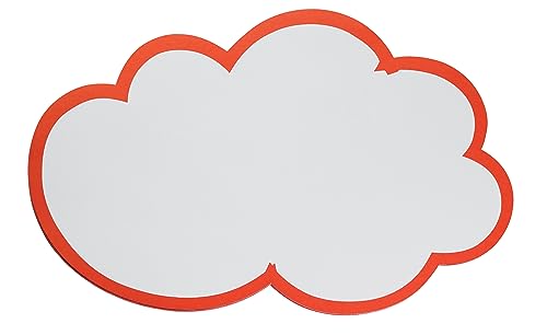 FRANKEN Moderationskarten Wolke, 420 x 250 mm, weiß/rot, 20 Stück, UMZ W von Franken