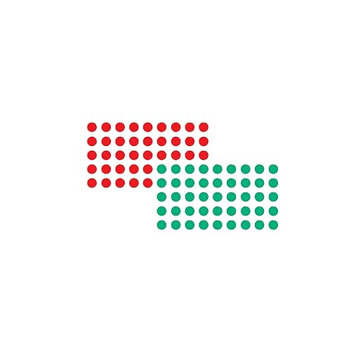 FRANKEN Moderationsklebepunkte, Kreis, 19 mm, rot und grün, 520 Stück je Farbe, UMZ P19/12 von Franken