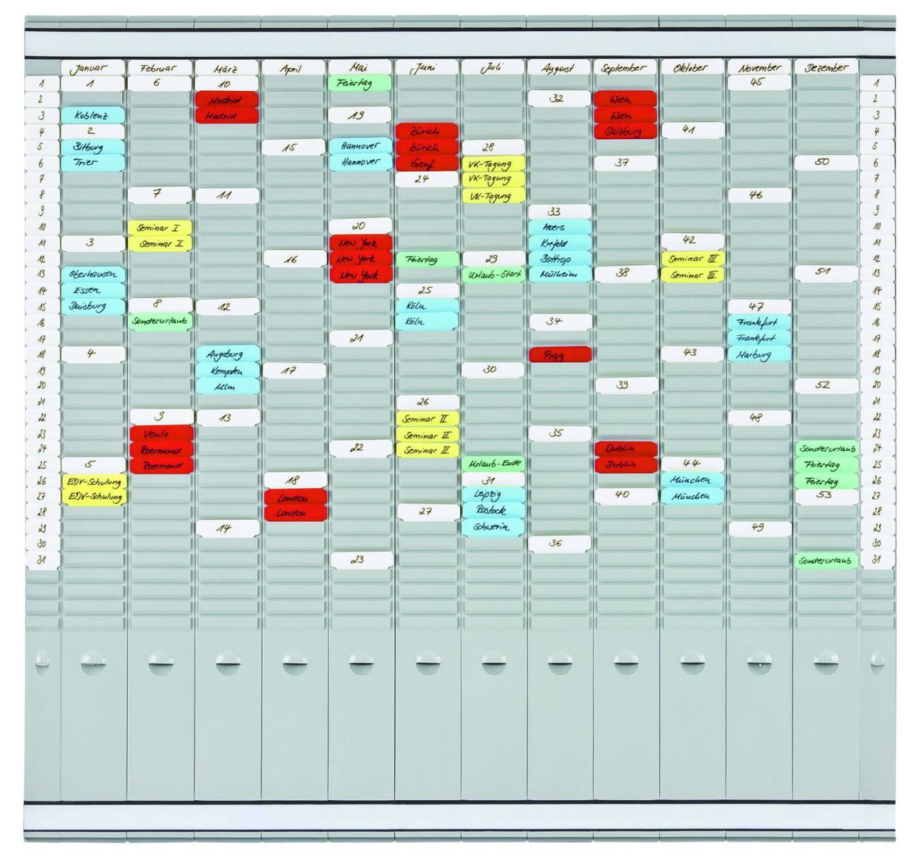 FRANKEN Stecktafeln FrankenPlantafel 12träg.35fäc 81,9 x 78,3 cm 12 - Fach von Franken