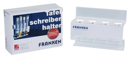 FRANKEN Tafelschreiber-Halter, magnetisch, für 4 Tafelschreiber, leer, transparent, Z1981 von Franken