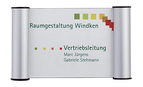 FRANKEN Türschild Clip, 180 x 115 mm, Aluminium, silber, BS0602 von Franken