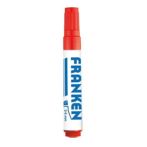 Franken GmbH Z2200 01 - Flipchart Marker, Strichstärke: 2 - 6 mm, rot, 1 Stück von Franken