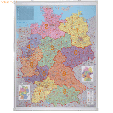 Franken Kartentafel Postleitzahlen Deutschland Pinntafel 1:750.000 100 Franken Kartentafel Postleitzahlen Deutschland Pinntafel 1:750.000 100 von Franken