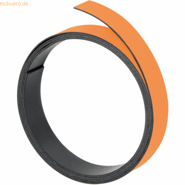 Franken Magnet-Markierungsband 10mmx100cm 1mm stark orange von Franken