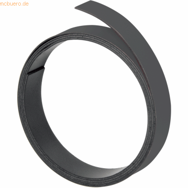 Franken Magnet-Markierungsband 20mmx100cm 1mm stark schwarz von Franken