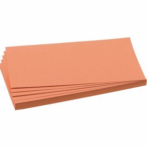 Franken Moderations-Karte Rechteck 205mmx95mm Orange 500 Stück von Franken