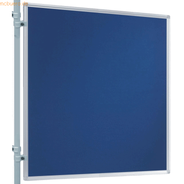 Franken Präsentations-Stellwand 120x120 cm blau/Filz von Franken