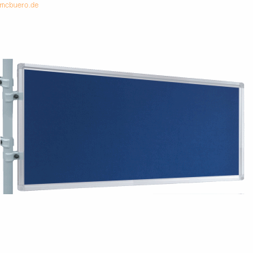 Franken Präsentations-Stellwand 60x120 cm blau/Filz von Franken