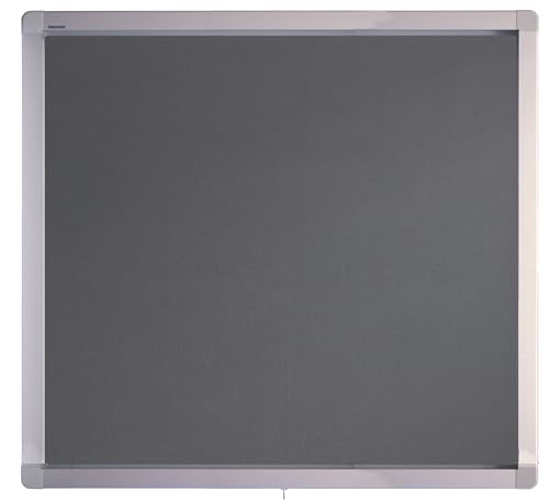 Franken SK6PTE12 Schaukasten (6 x DIN A4 Filz, Format 75 x 70.4 x 4.5 cm) grau von Franken
