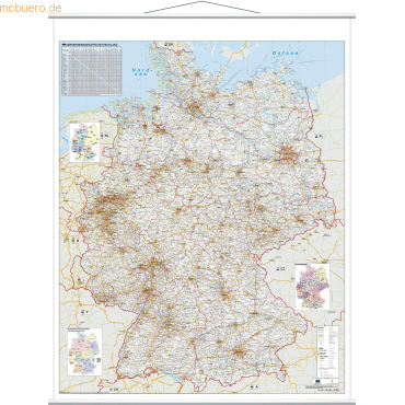 Franken Straßenkarte Deutschland beschreibbare Tafel 1:800.000 97x137c Franken Straßenkarte Deutschland beschreibbare Tafel 1:800.000 97x137c von Franken
