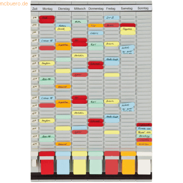 Franken T-Karten Planer Universalplaner 47,7x78cm 7+1 Träger grau von Franken